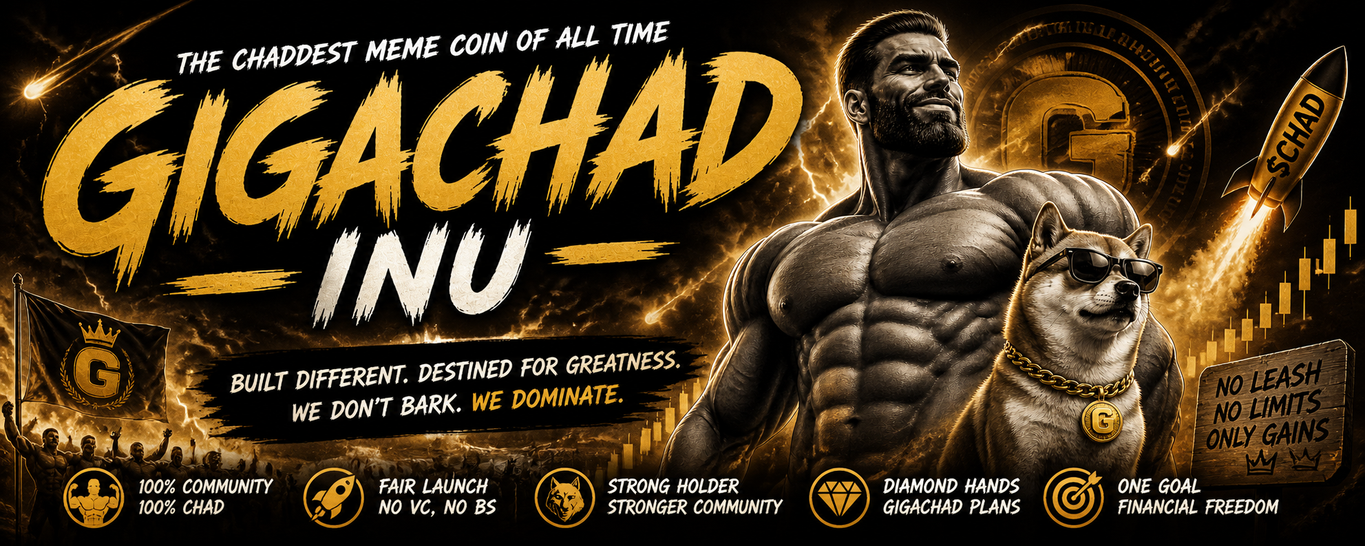 GIGACHAD INU - The Chaddeset Meme Coin of All Time